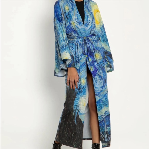 Blackmilk Starry Night Swan Kimono - NWT - Picture 3 of 6